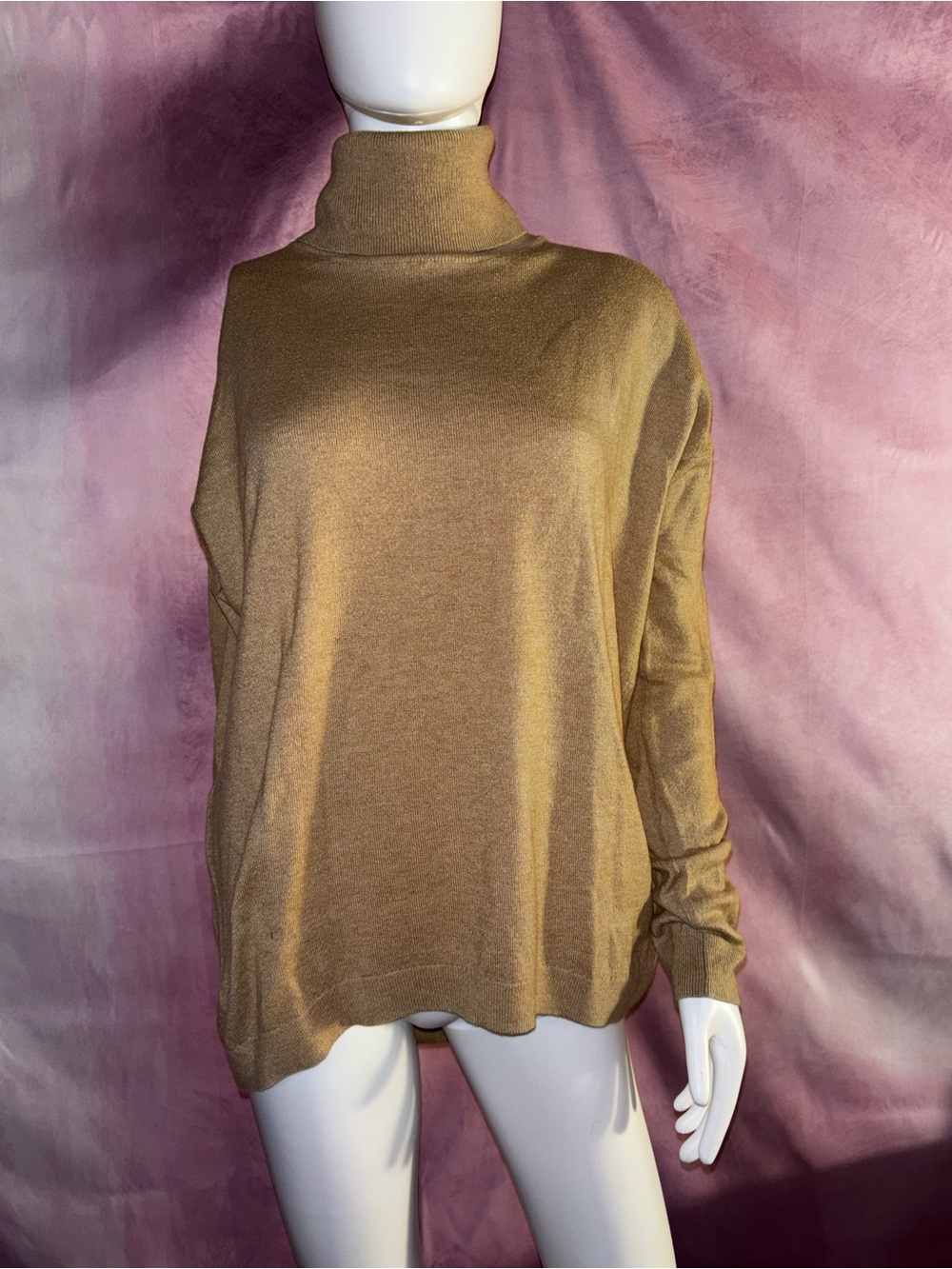 GAP Camel Turtleneck Sweater - Warm Camel Brown